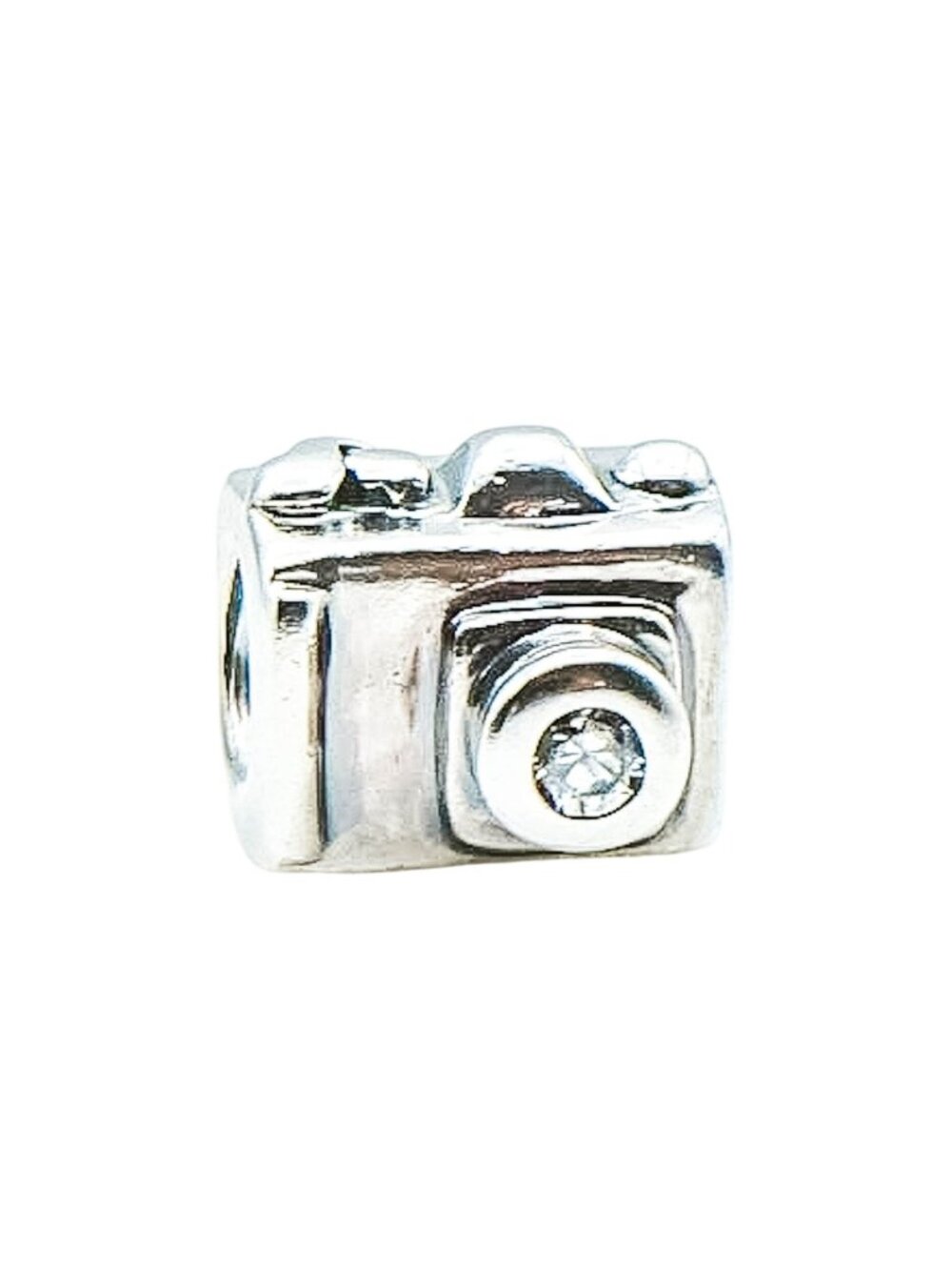 Chamilia Sterling Silver Camera Charm Clear CZ Photographer Gift